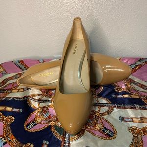 Coach Tan Platform Heel